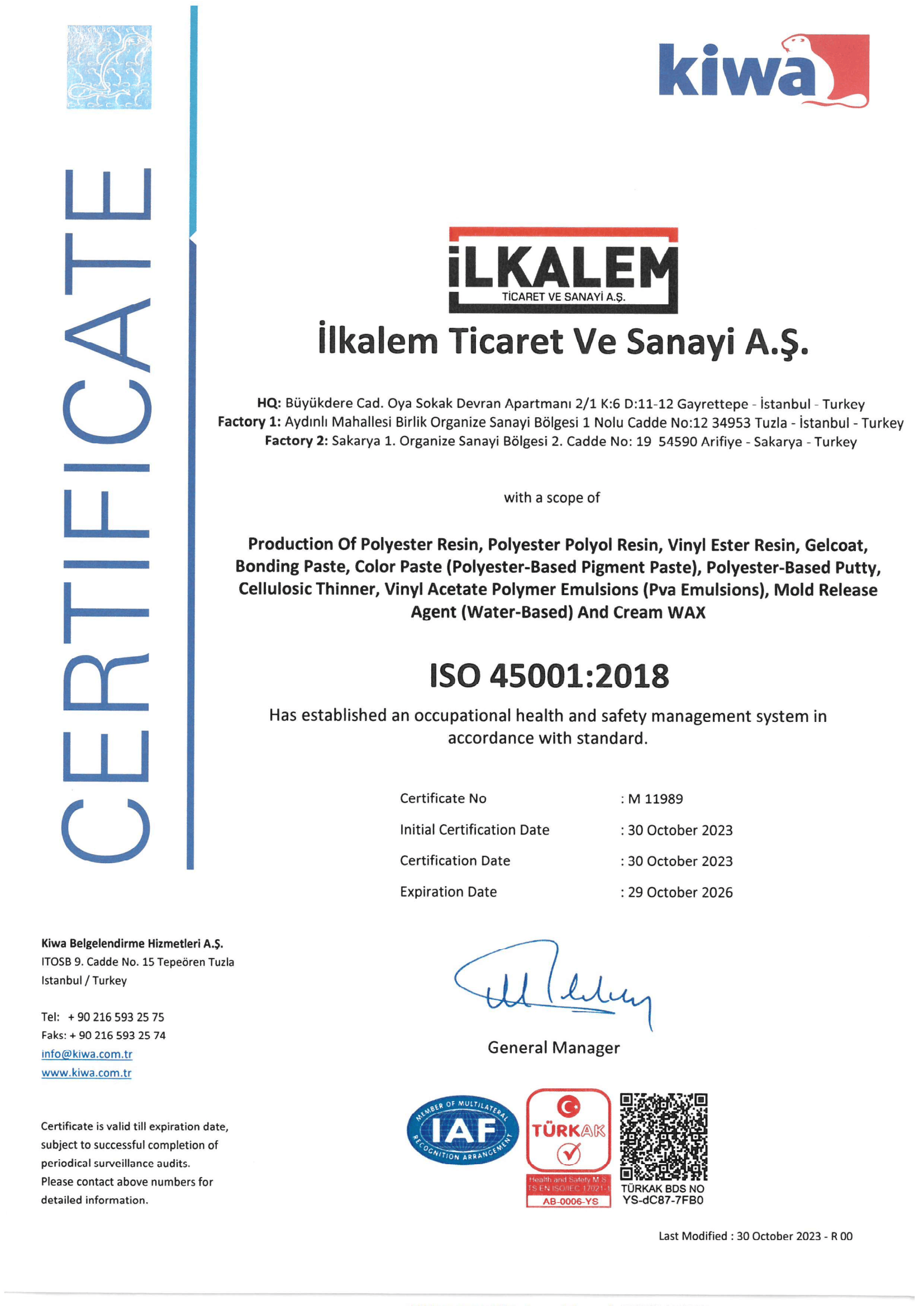 ISO 45001:2018